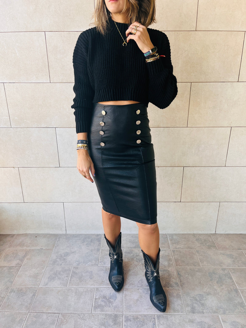 High waisted black pencil skirt clearance uk