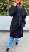 Black Frillu Signature Coat