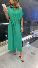 Green Knot City Dress