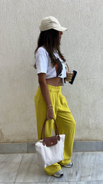 Mustard Soft Suit Pants