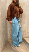 Camel Fringed Cowboy Jacket