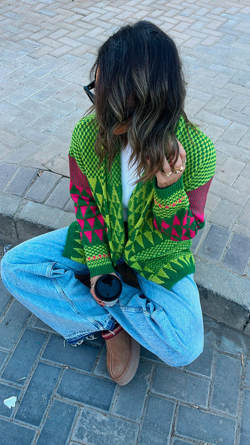 Green All The Funk Knit Jacket