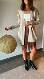 Camel Fringed Cowboy Skirt