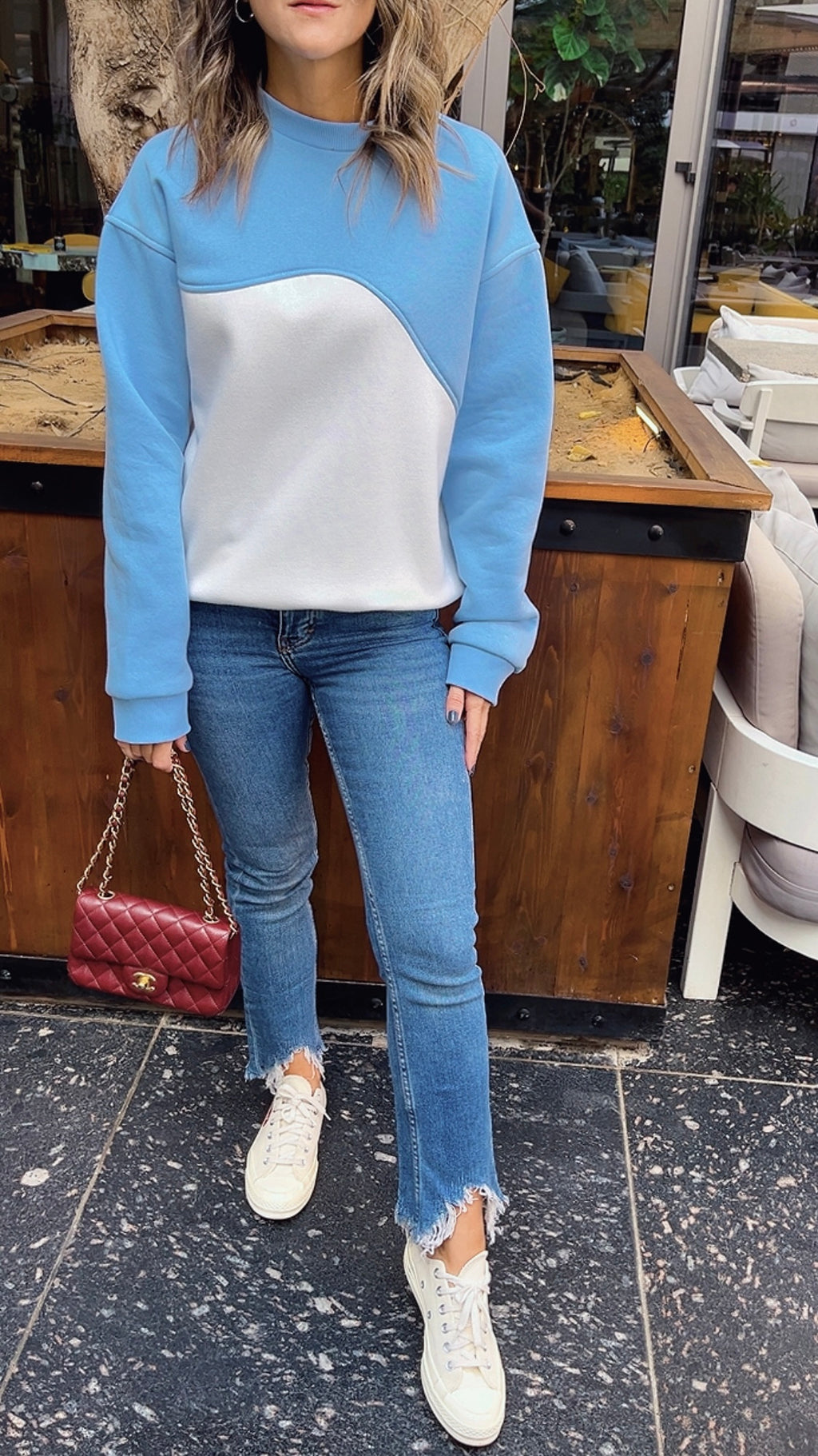 Baby Blue Billy Statement Sweatshirt