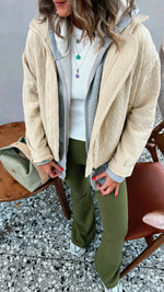 Beige Quilted Everyday Jacket