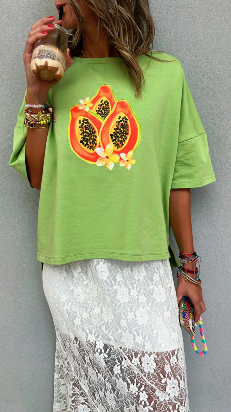 Papaya Playa High Low Tee