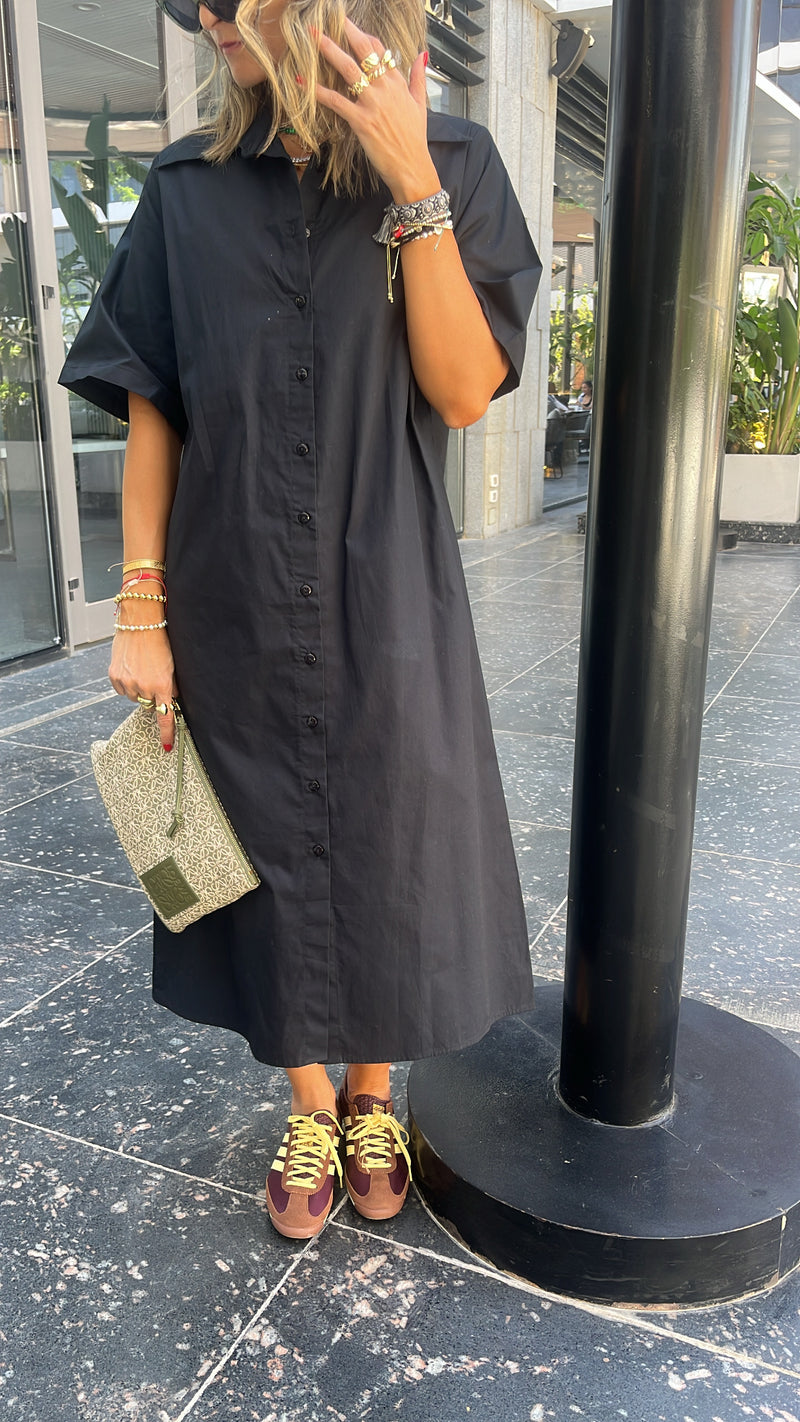 Black T-shirt Shirt Dress