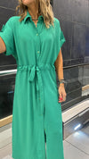 Green Knot City Dress