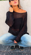 Black Kiki Knitted Top