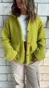 Lime Cozy Teddy Jacket