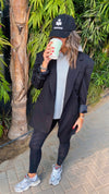 Black Sophisticated Oversize Blazer