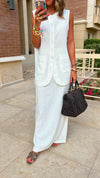 White Riviera Vest Set