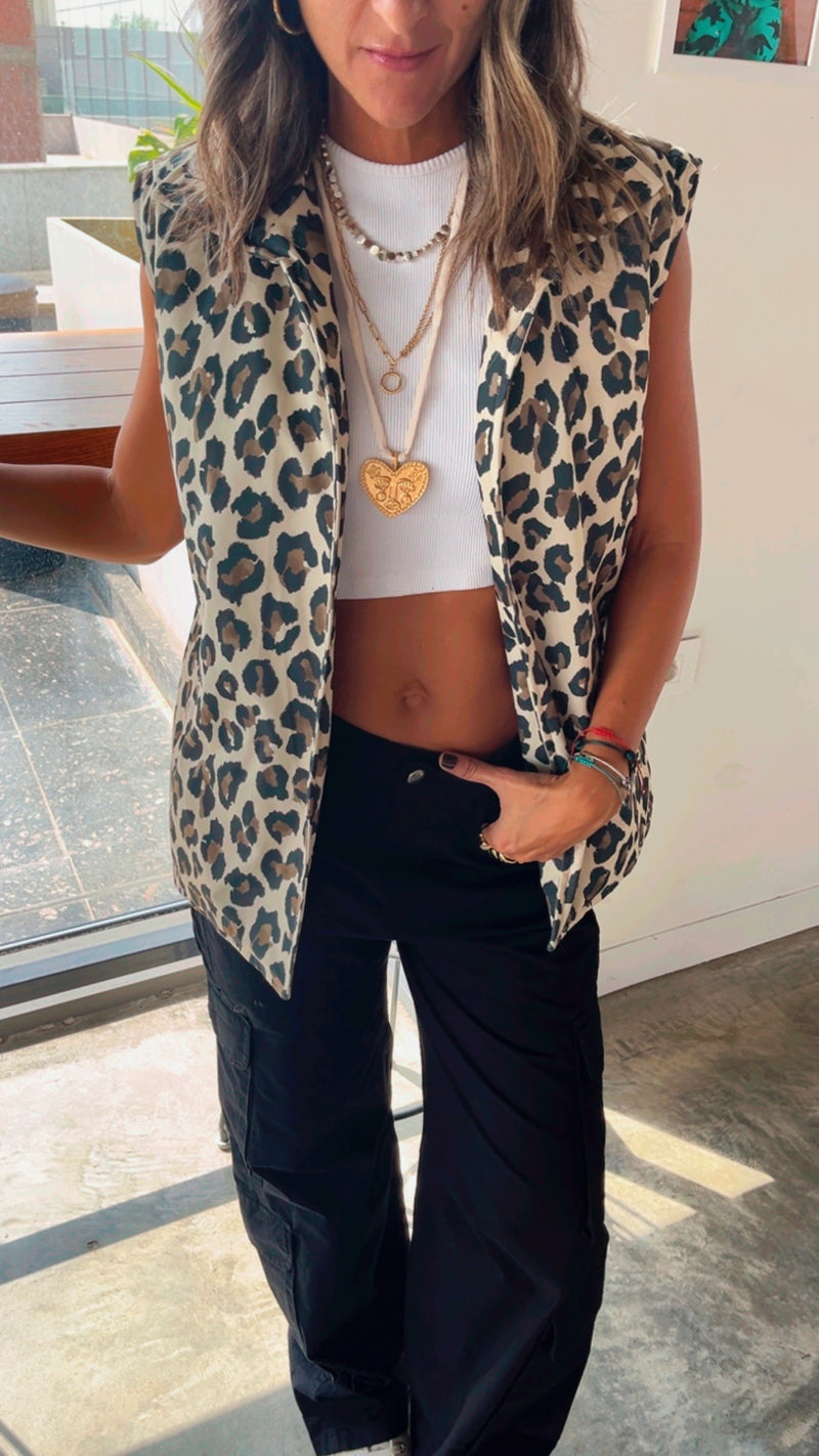 Night Out Leopard Vest