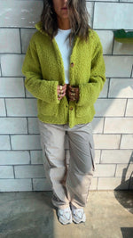 Lime Cozy Teddy Jacket