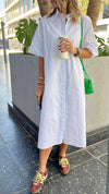 White T-shirt Shirt Dress