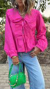 Fuchsia Cottage Bow Shirt