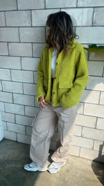 Lime Cozy Teddy Jacket