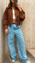 Camel Fringed Cowboy Jacket