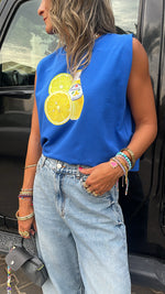 Limoncello Blue Muscle Tee