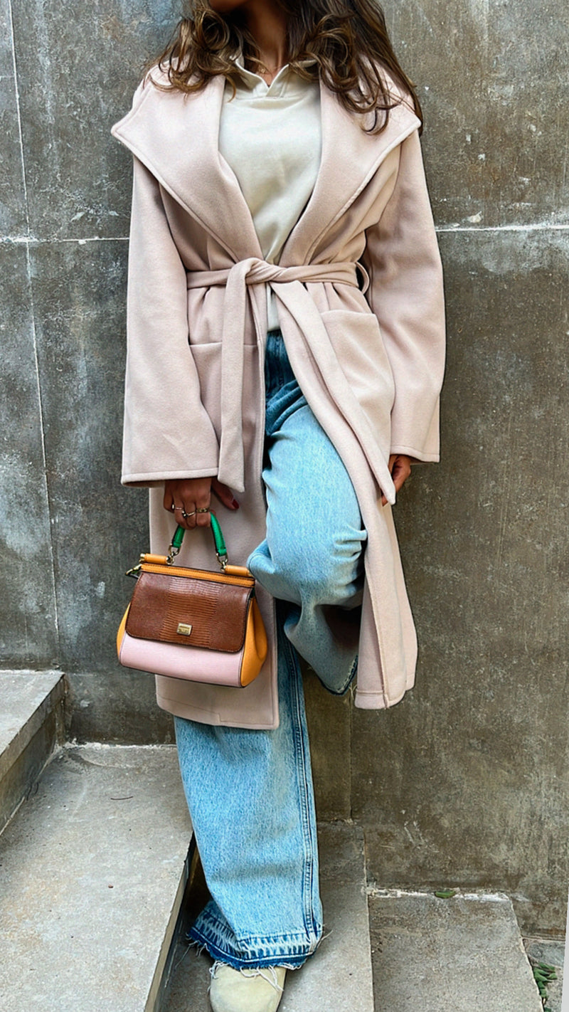 Beige Heavy Winter Coat