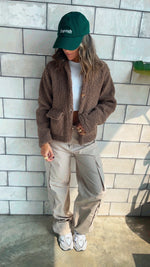 Brown Cozy Teddy Jacket