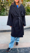 Black Frillu Signature Coat