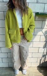 Lime Cozy Teddy Jacket