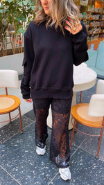 Black Lace Pants