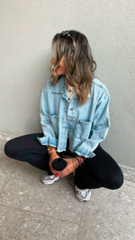 Undone Cropped Denim Jacket