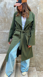 Olive Heavy Longline Coat