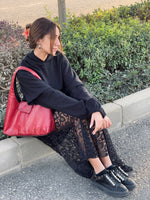 Black Frillu Lace Skirt