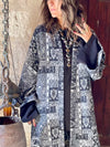 Charcoal Moonlit Printed Cardigan