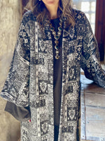 Charcoal Moonlit Printed Cardigan