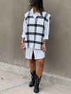 Checkered Preppy High Low Vest