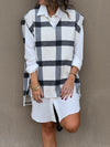 Checkered Preppy High Low Vest