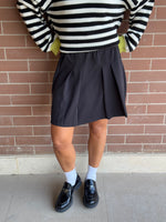 Black Preppy School Girl Skirt