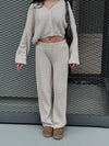 The Beige Cardi Set