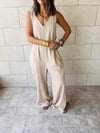 Beige Simple EveryWhere Jumpsuit