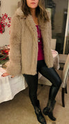 Cafe Faux Fur Long Jacket