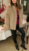 Cafe Faux Fur Long Jacket