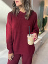 Burgundy Knit Set