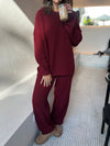 Burgundy Knit Set