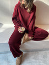 Burgundy Knit Set