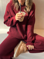 Burgundy Knit Set