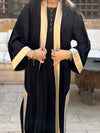 Black Layali Velvet Kaftan