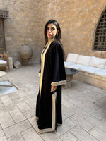 Black Layali Velvet Kaftan