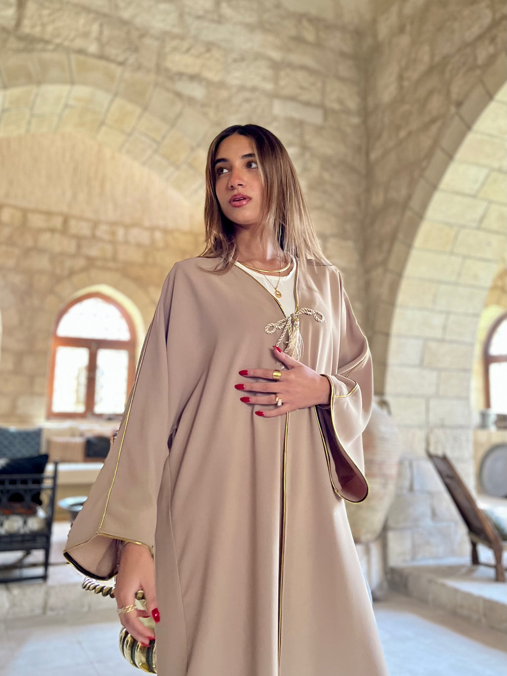 Beige Golden Hour kaftan