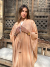 Beige Glowy Knot Kaftan