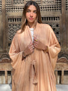 Beige Glowy Knot Kaftan