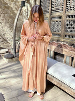 Beige Glowy Knot Kaftan